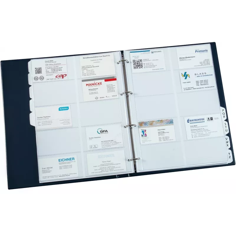Eichner visitekaartmap DIN A4 blauw, 1 stuk