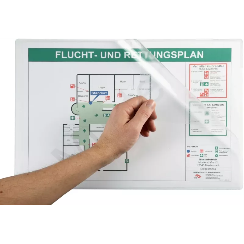 Eichner magnetische documenthoes A4 140 mic transparant 5 stuks