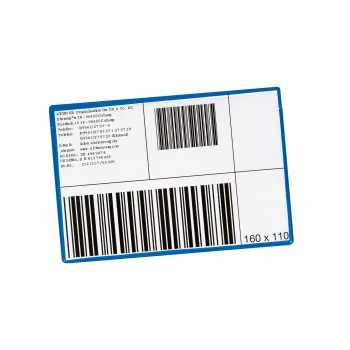 Eichner labelhoezen, blauw, 22,0 x 10,5 cm, 10 stuks