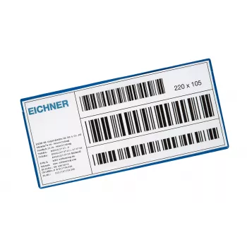 Eichner labelhoezen, blauw, 22,0 x 10,5 cm, 10 stuks