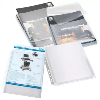 Eichner 10 rekbare documentmappen A4 transparant polypropyleen
