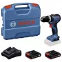 BOSCH Professional GSB 18V-52 accu-slagboorschroevendraaier set met 2 accu's 2,0 Ah, L-Case