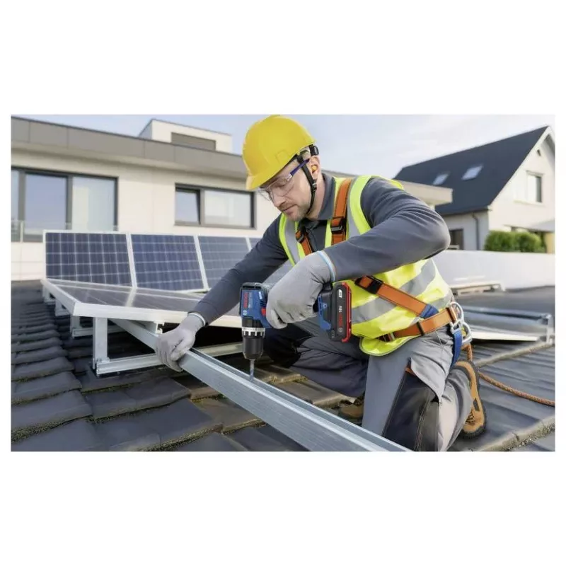 BOSCH Professional GSB 18V-52 accu-slagboorschroevendraaier set met 2 accu's 2,0 Ah, L-Case