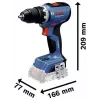 BOSCH POWERTOOLS comboset 18V accu-boorhamerschroefmachine, slagschroevendraaier, boorhamer, haakse slijper (4-delige set)