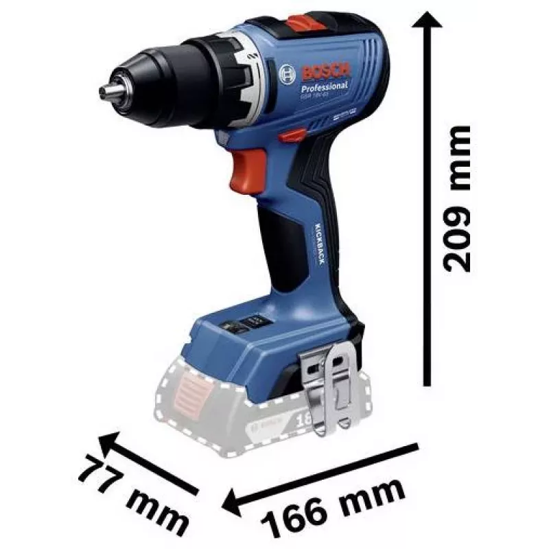 BOSCH POWERTOOLS comboset 18V accu-boorhamerschroefmachine, slagschroevendraaier, boorhamer, haakse slijper (4-delige set)