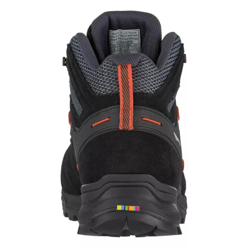 SALEWA Alp Mate Mid WP wandelschoenen Black Out/Fluo Orange UK 7.5 (EU 41)