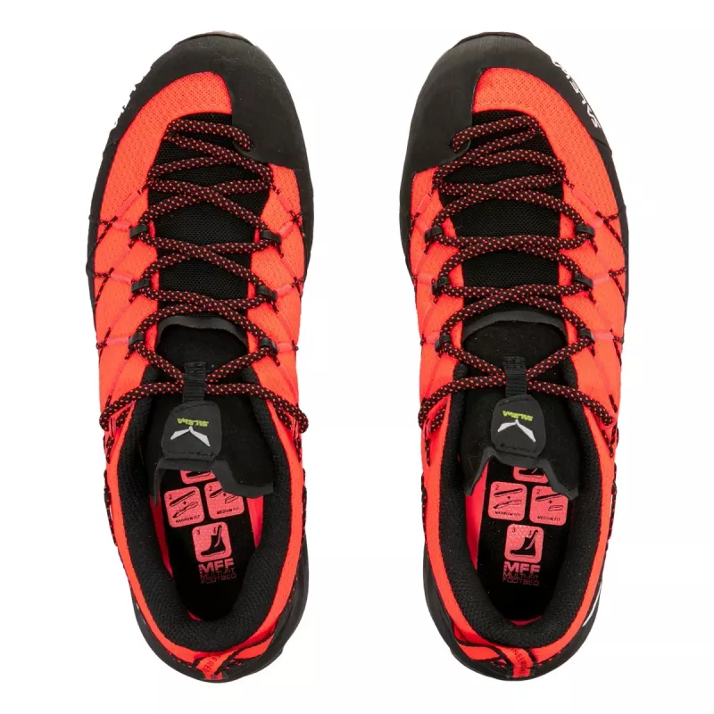 Salewa Wildfire 2 dames approachschoenen - Fluo Coral/zwart, maat 36.5