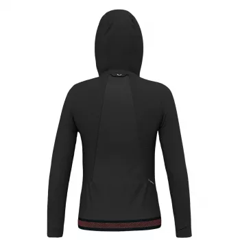 Salewa Pedroc PL Hooded Jacket Dames - Black Out, XS