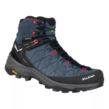 SALEWA Alp Trainer 2 Mid GTX dames wandelschoenen - Java Blue/Fluo Coral - UK 5 (EU 38)