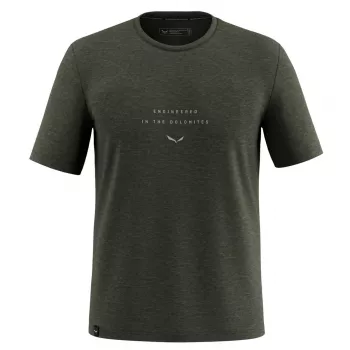 Salewa Eagle Eitd AM T-shirt - Dark Olive - Maat XL
