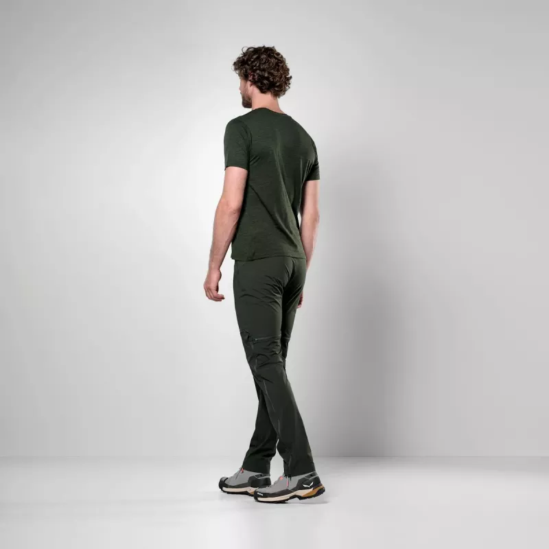 Salewa Eagle Eitd AM T-shirt - Dark Olive - Maat XL