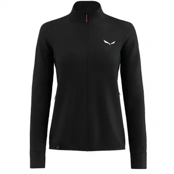 Salewa Puez Waffle Hybrid PL Jacket - Black Out - dames