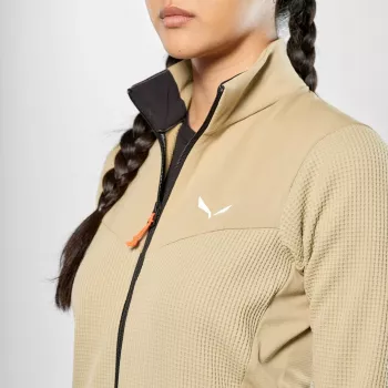 Salewa Puez Waffle Hybrid PL Jas - Dames - Quicksand - Maat S