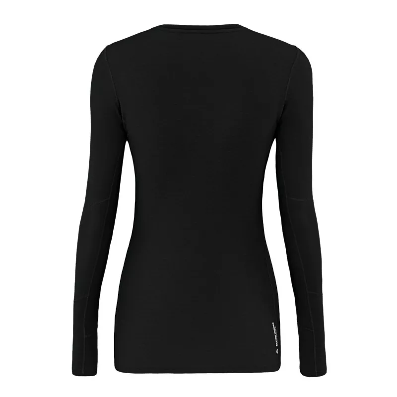SALEWA dames thermoblouse Cristallo Warm - Black Out, maat S
