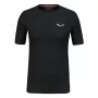 Salewa Cristallo Warm Merino Wool T-shirt - Black Out, maat S