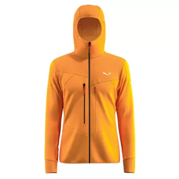 SALEWA fleece jas met capuchon Turmeric L