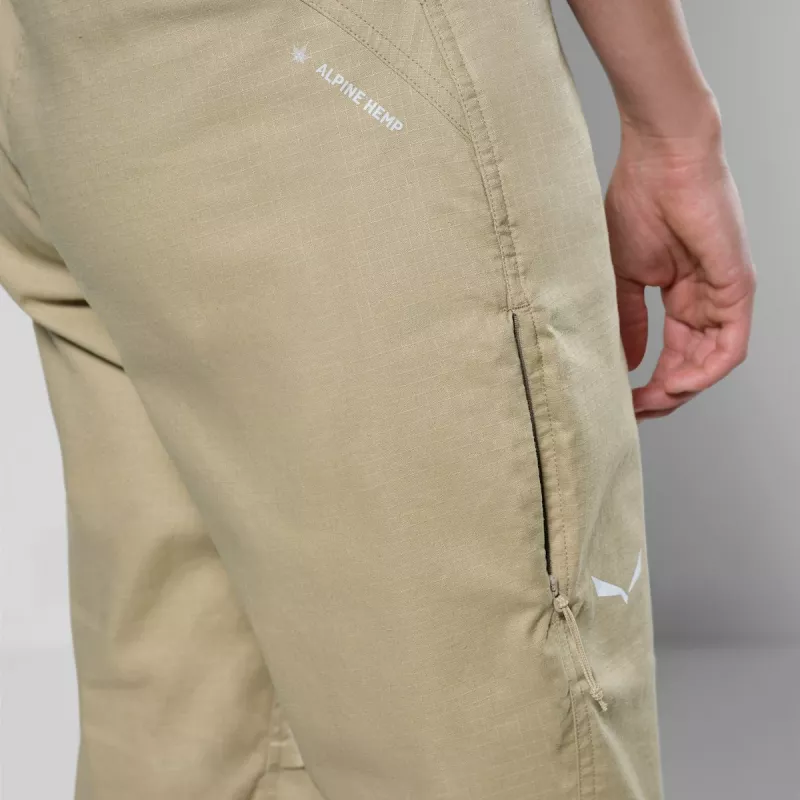 Salewa Agner Hemp Ripstop Pants dames - Quicksand - maat M