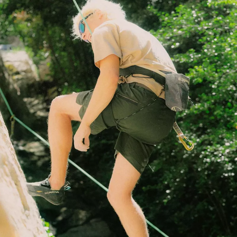 Salewa Agner Hemp Ripstop Shorts - Dark Olive - maat M