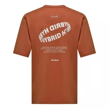 Salewa Eagle Hybrid Loose T-Shirt - Coffee Brown, maat L