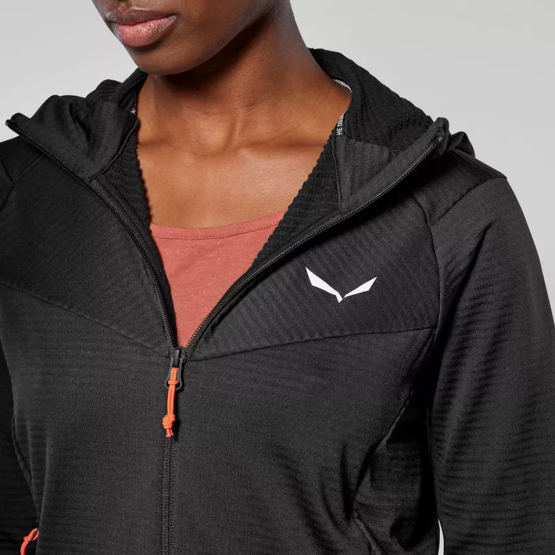 SALEWA sweatshirt Puez Altavia PL HD dames Black Out 36