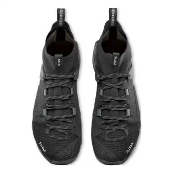 Salewa Wildfire NXT Knit dames approacheschoenen - Onyx/Dark Olive - UK 6.5 (EU 40)