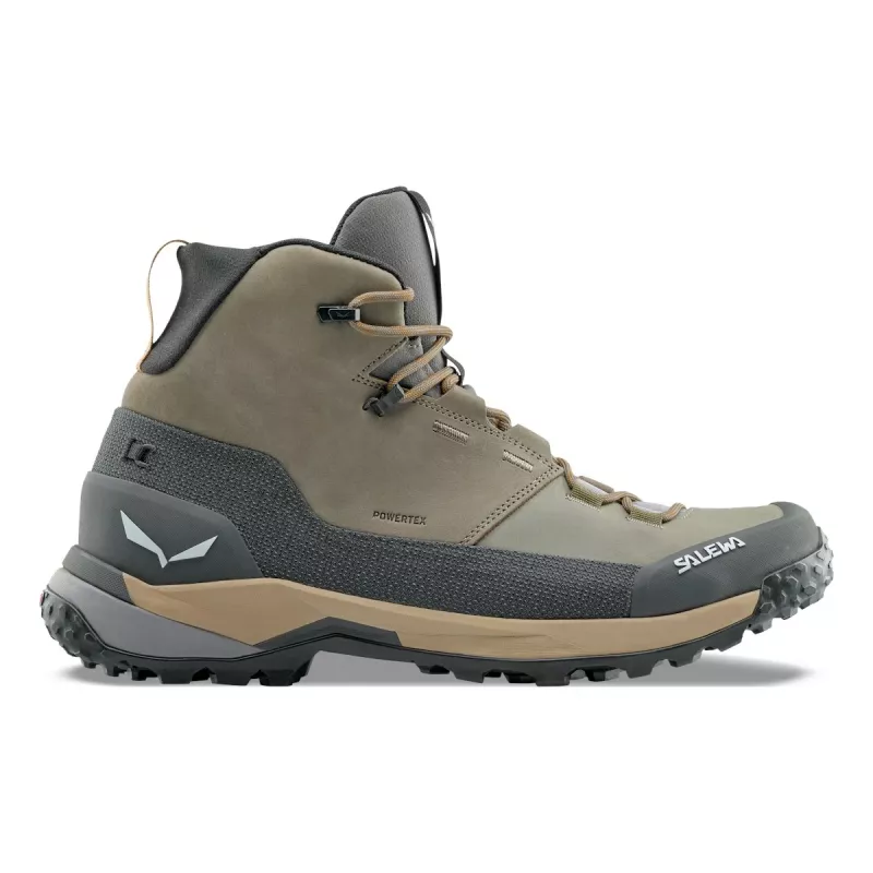 SALEWA Puez Leather Mid PTX wandelschoenen - Bungee Cord / Onyx