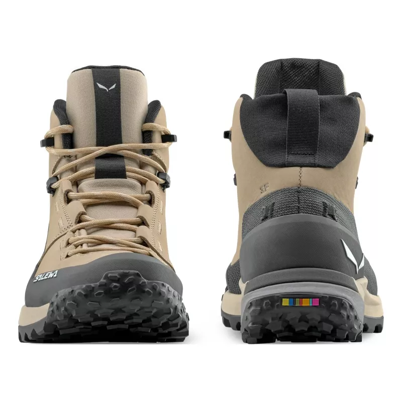 SALEWA Puez Leather Mid PTX dames wandelschoenen Onyx UK 5.5