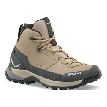 SALEWA Puez Leather Mid PTX schoenen dames Quicksand Onyx UK