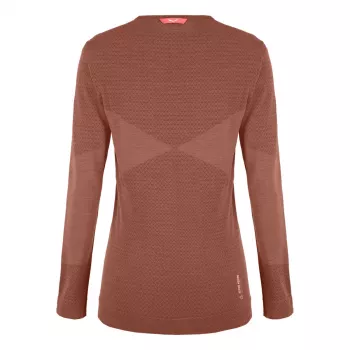Salewa Zebru Medium Warm AMR L/S T-shirt dames thermobaselayer - Etruskischrood, maat S