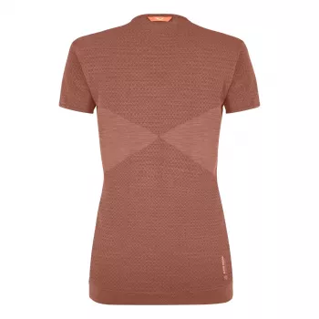 Salewa Zebru Medium Warm AMR T-shirt dames - Etruscan Red, XS