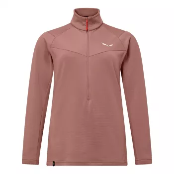 SALEWA Puez Cammino fleece Desert Pink 38 M fleecejas met volledige rits dames