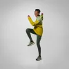 SALEWA sweatshirt Eagle Anniversary Half-Zip pullover Olive Oil XL