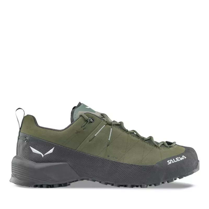 Salewa Wildfire Leather 2 GTX approachschoen - Faded Green/Black, EU 45