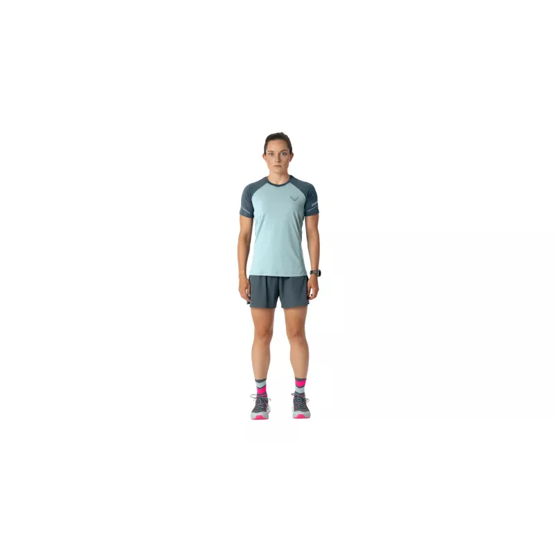SALEWA dames Dynafit Alpine Pro S/S tee - Cloud Blue, maat S