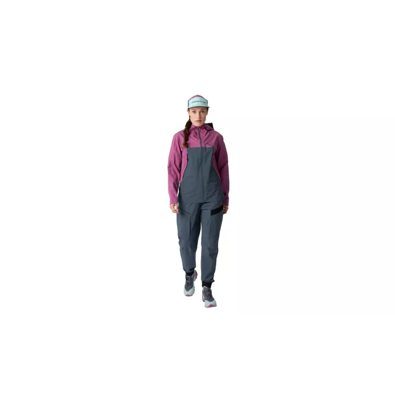 SALEWA dames Dynafit Transalper 3L jas - Magenta, maat XS