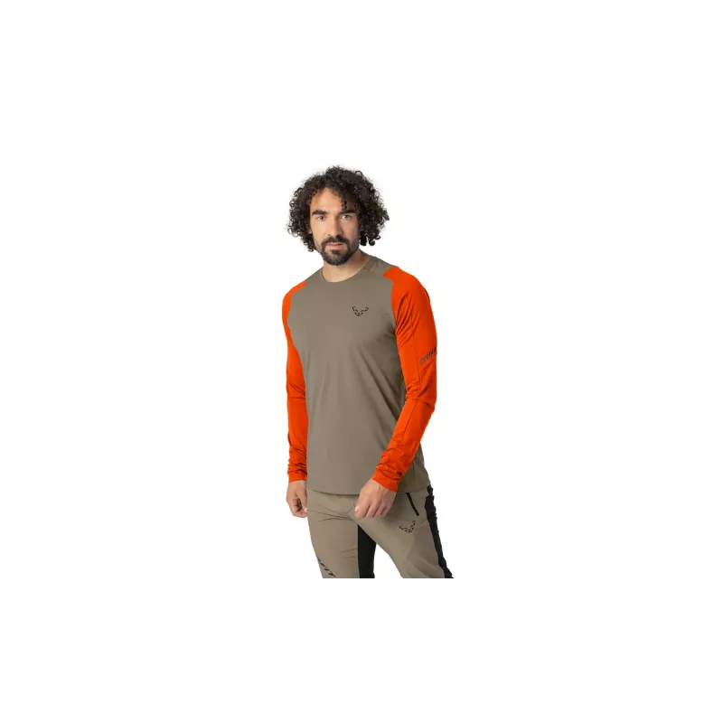 SALEWA longsleeve Dynafit Transalper L/S Tee - Fallen Rock maat M