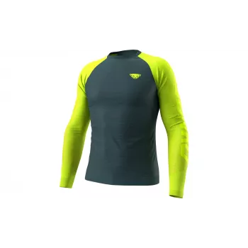 Salewa Dynafit Ultra S-Tech L/S tee - Ultra Yellow, maat S/M