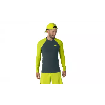SALEWA Dynafit Ultra S-Tech L/S tee - Ultra Yellow, maat L/XL