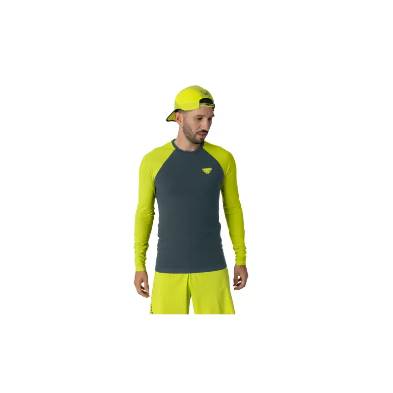 SALEWA Dynafit Ultra S-Tech L/S tee - Ultra Yellow, maat L/XL
