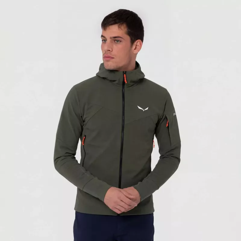 Salewa Agner Durastretch softshell jas - Faded Green - heren M
