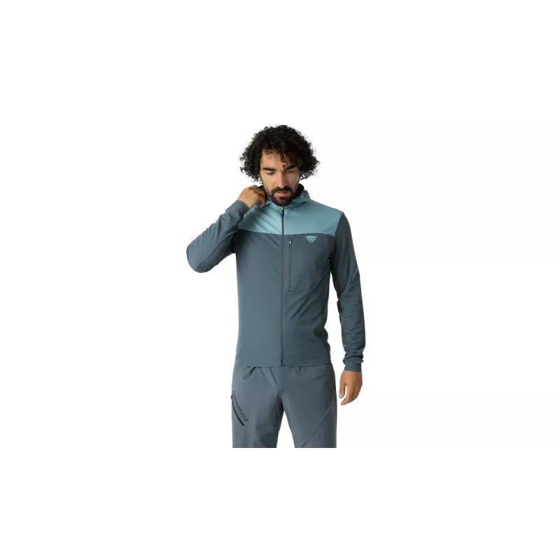 Dynafit Traverse Thermal jas met capuchon, rookblauw, M