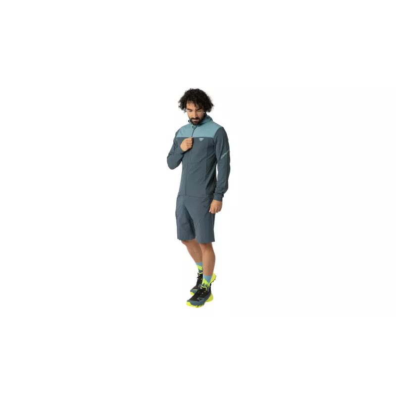 Dynafit Traverse Thermal jas met capuchon, rookblauw, M