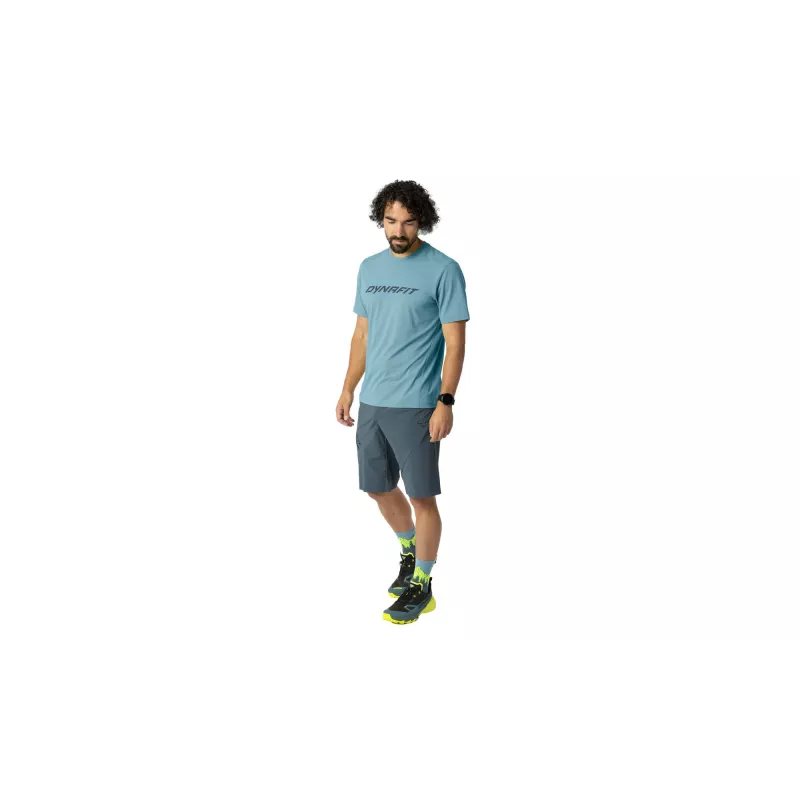 SALEWA Dynafit Traverse trainings-T-shirt - Smoke Blue, maat S