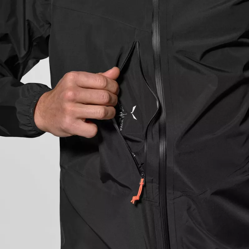 Salewa Agner 3 PTX 3L Jacket - Black Out (maat L)