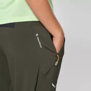 Salewa Pedroc 5 Dst Pant dames softshellbroek - Dark Olive, maat M
