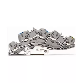 WAGO 2005-7646 doorvoerklem, 3-ader, 400V, 24A, 2,5mm², grijs