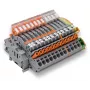 WAGO 2007-8874 rijgklem voor stroom-/spanningstransformatoren, 4 aansluitpunten, grijs, CAGE CLAMP