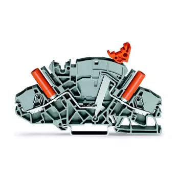 WAGO 2007-8821 3-ader push-in klemmenblok, 10 mm², grijs