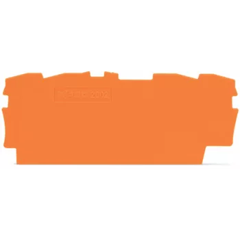 WAGO 2002-1492 eind- en tussenplaat, oranje, 0,8 mm dik