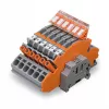 WAGO 2007-8875 rijgklem voor stroomtransformator, 1-polig, grijs, Push-in CAGE CLAMP, 41 A, 1000 V, DIN-rail